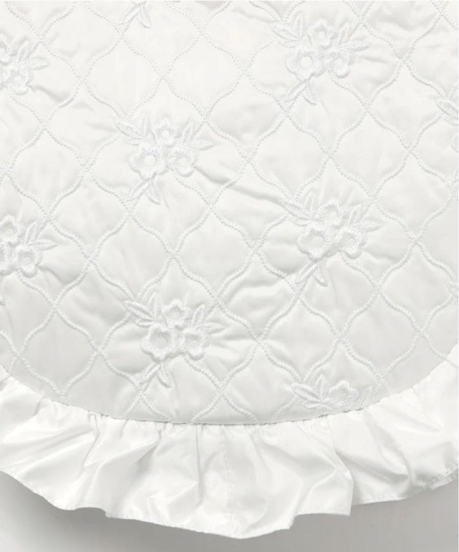 バッグ flower wave quilting tote (white)