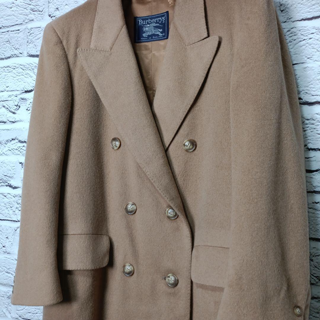美品■Burberrys カシミヤ100% ダブル チェスターコート XLサイズ
