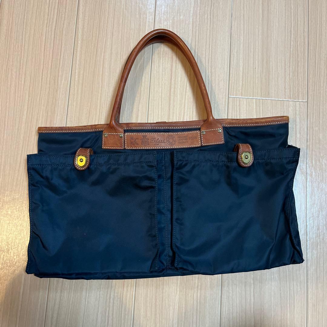 フェリージ　ネイビー トートバッグ