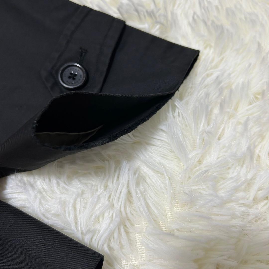 【美品/LL】バーバリー ロンドン ステンカラーコート アウター 黒 ライナー付