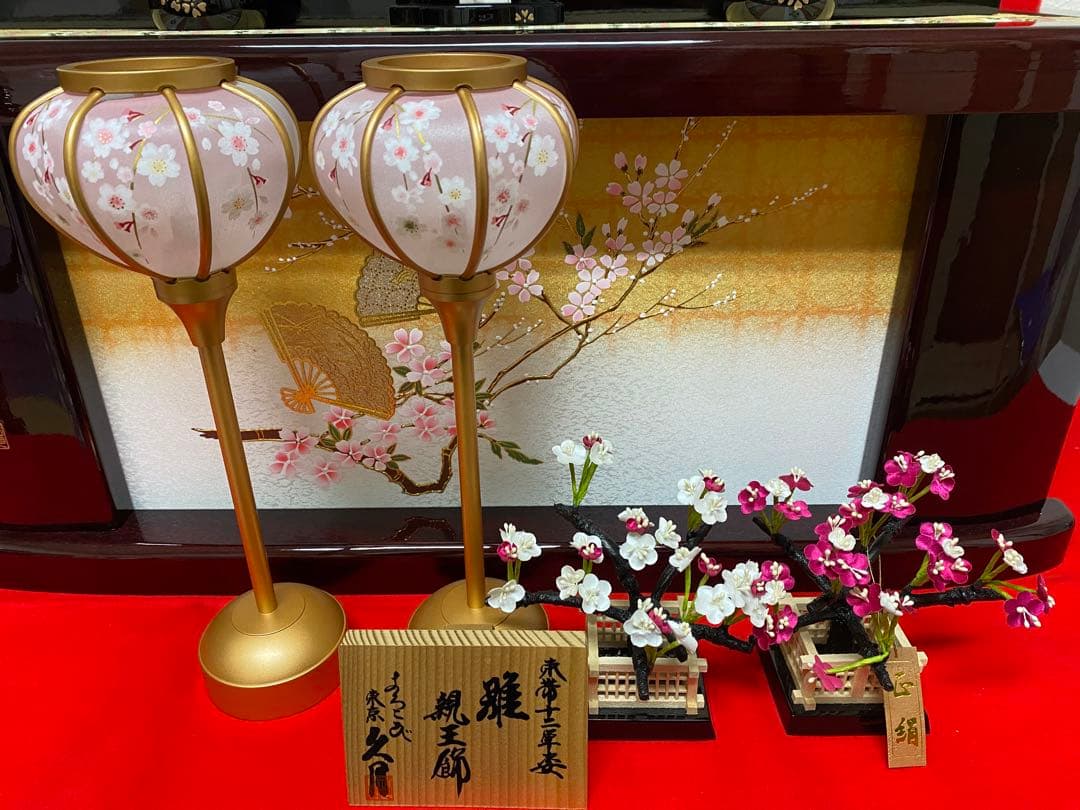 東京久月　雛人形　親王飾り収納セット　頭：元光　作・本胴本仕立て　京雛