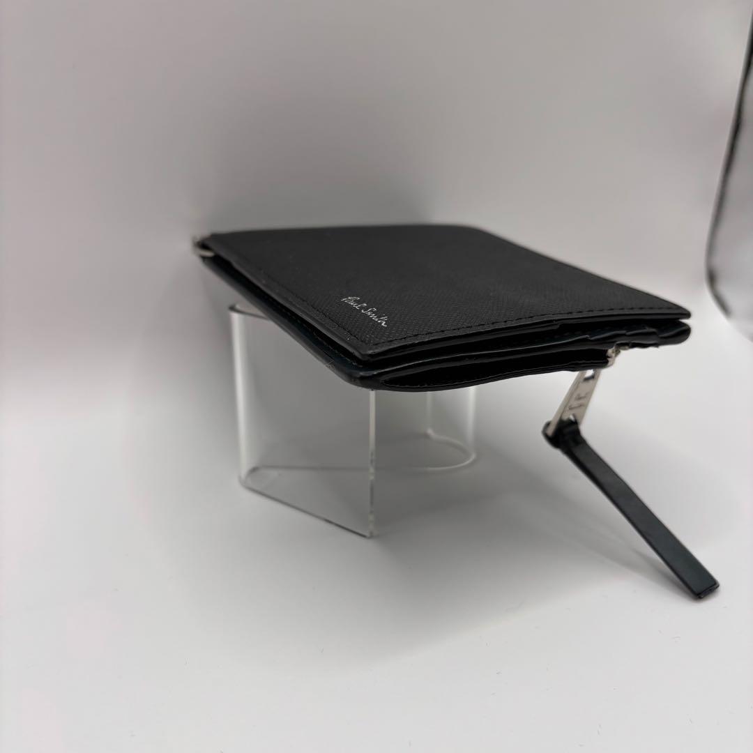 paul smith 二つ折り財布　マネークリップ　ブラック　札入れ　小銭入れ