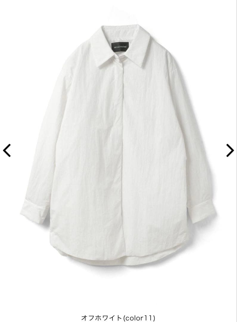 新品!! 2025AW mizuiro ind ワイドパディングシャツジャケット