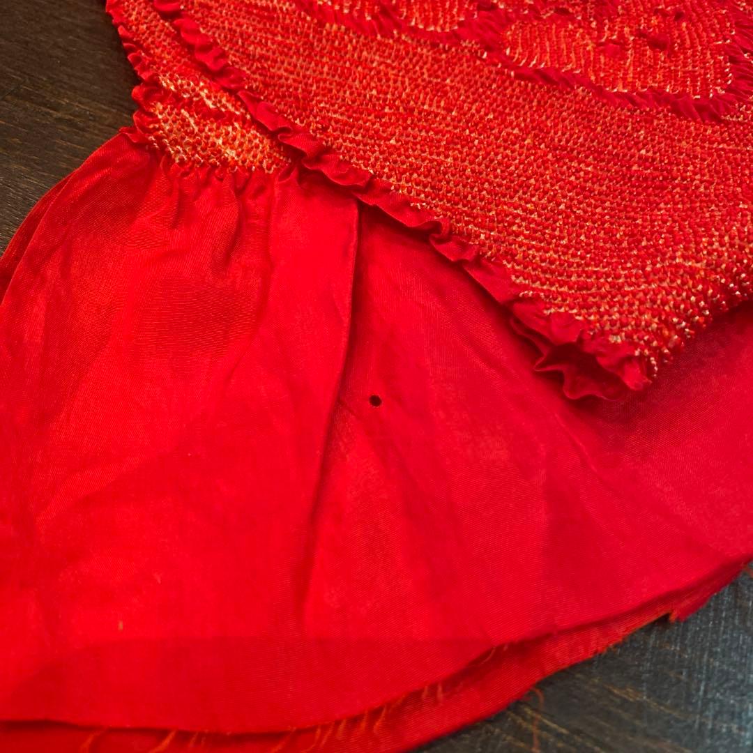 アンティーク 大正ロマン 七五三 七歳 着物 作り帯 小物一式 フルセット 蝶々