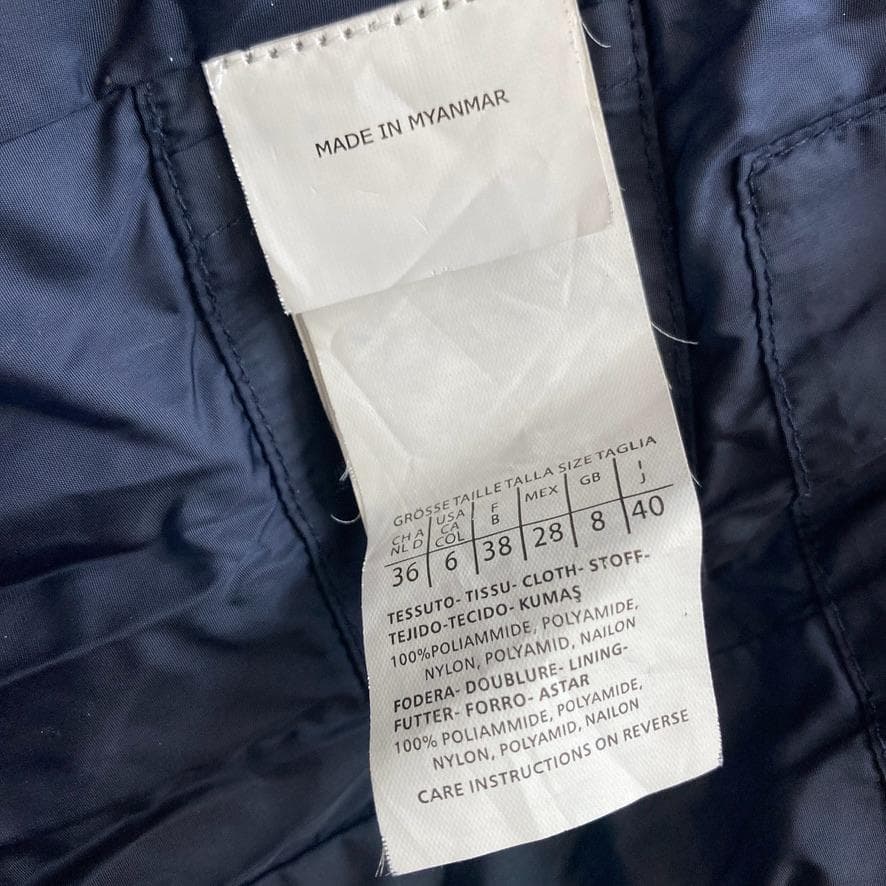 ま*か様 【2WAY】MaxMara　ダッフルダウンコート Aライン ベルト 紺