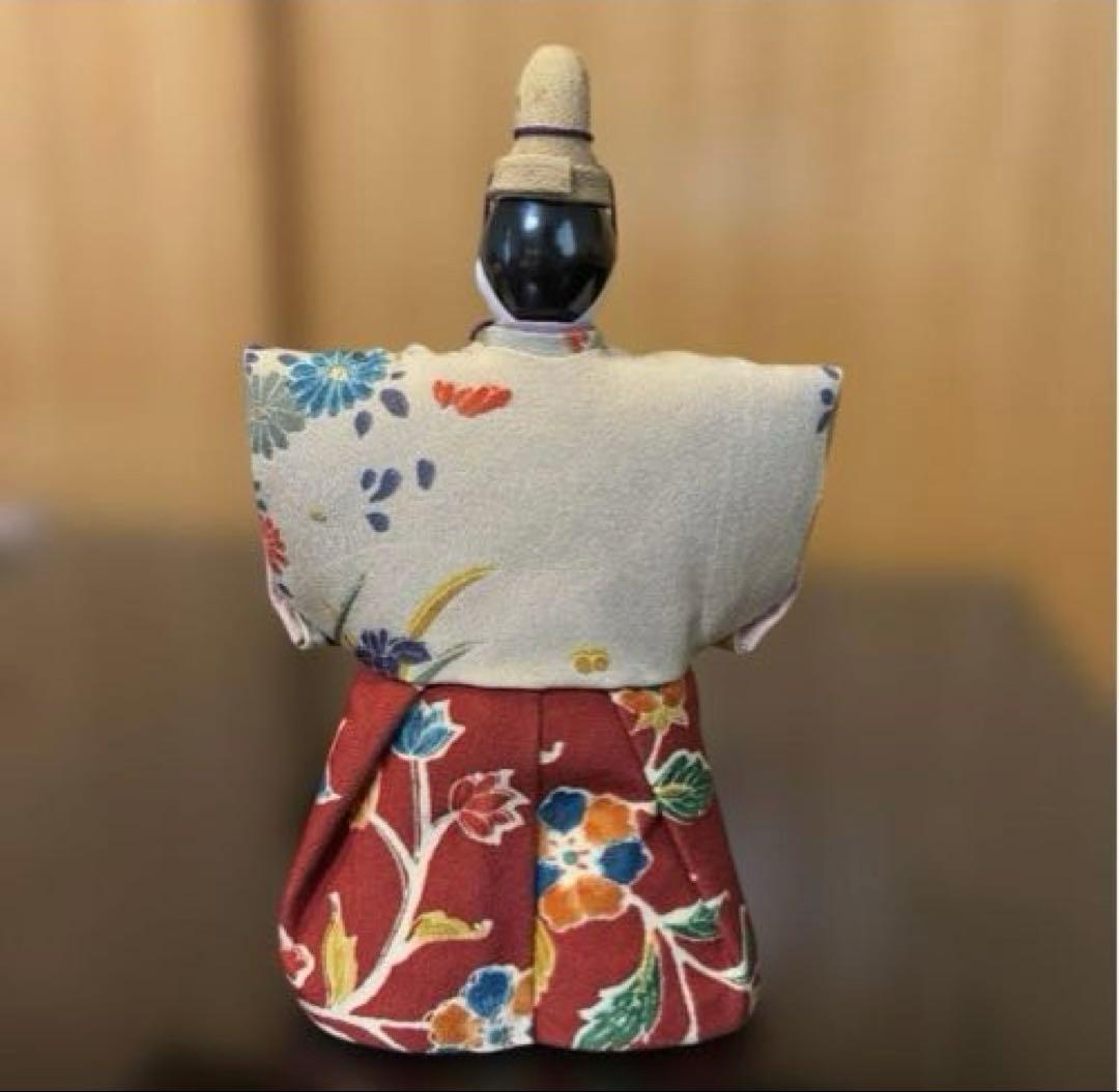 お値下げ‼️美品！「古布調極上立雛」　龍虎堂　龍虎作