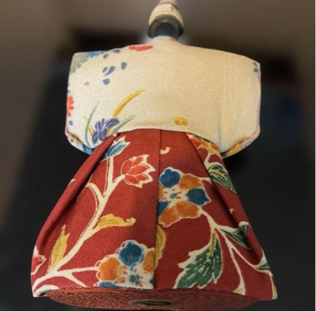 お値下げ‼️美品！「古布調極上立雛」　龍虎堂　龍虎作