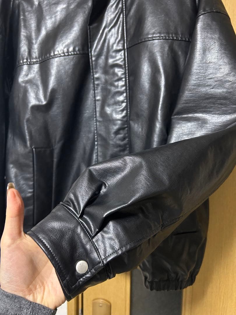 お値下げ中！who's who gallery フェイクレザーブルゾン