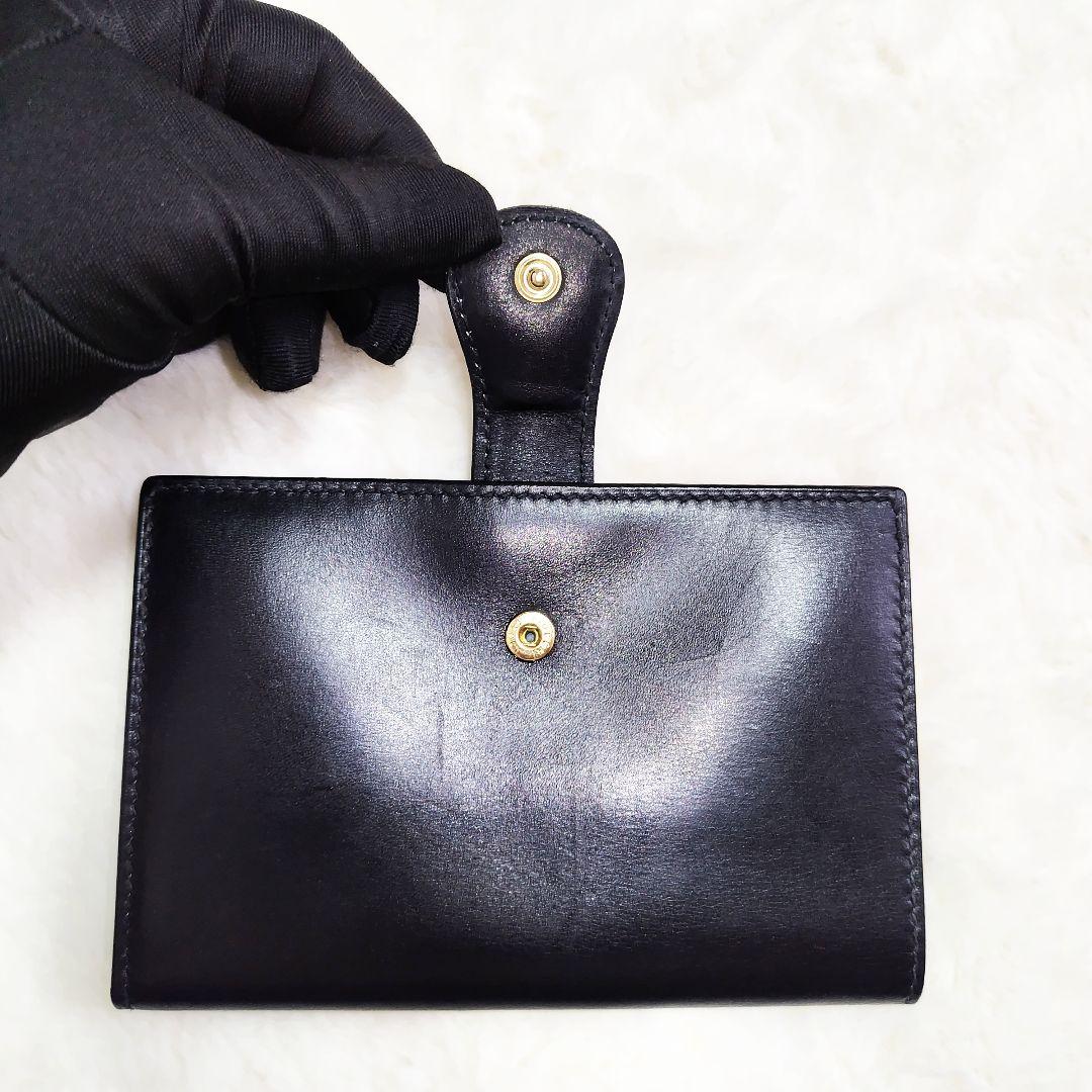 ✨️美品✨️グッチ GUCCI がま口 財布 レザー ブラック