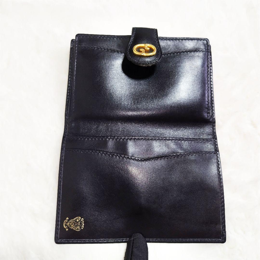 ✨️美品✨️グッチ GUCCI がま口 財布 レザー ブラック