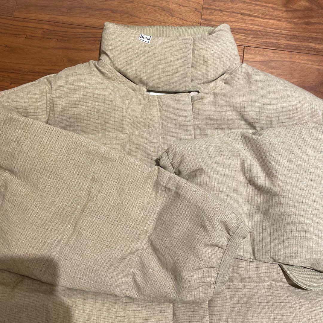 eaphi　CHECK PATTERN PUFFER JACKET