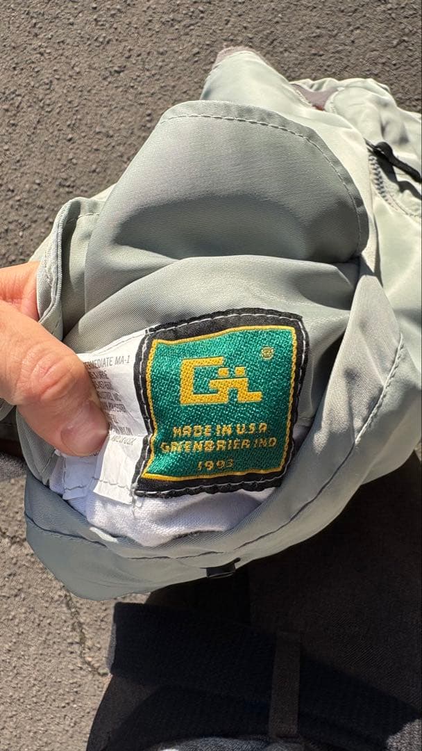 ジャケット・アウター Deadstock GREENBRIER MA-1 Flight Jacket
