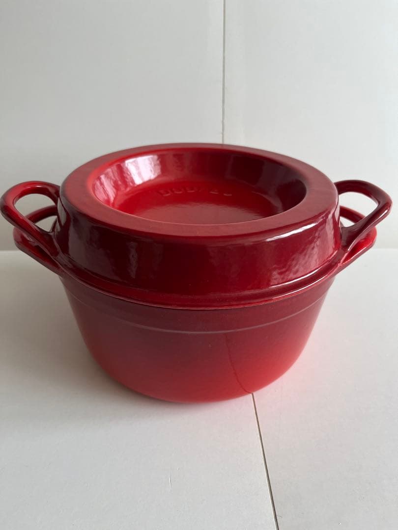 廃盤　ルクルーゼ　le creuset デュッフ　DOUFEU 20cm レッド