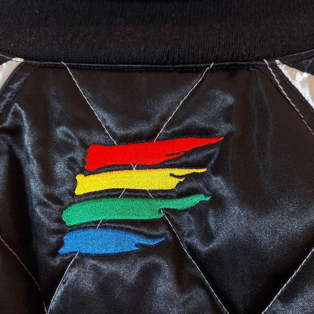 【BENETTON】希少 ベネトンフォーミュラ1 レーシングジャケット L 黒銀