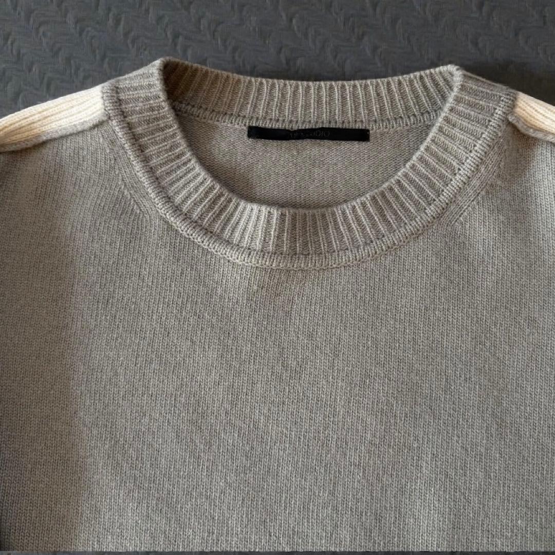 美品✨24AW【AP STUDIO 】カシミヤ混　ライン　ニット　プルオーバー