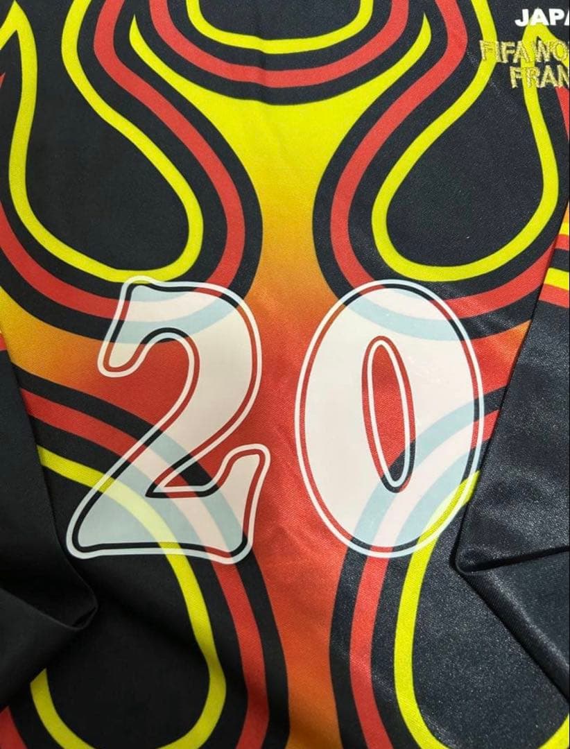 日本代表 川口能活 1998 W杯　GK 炎 ユニフォーム キーパー　L