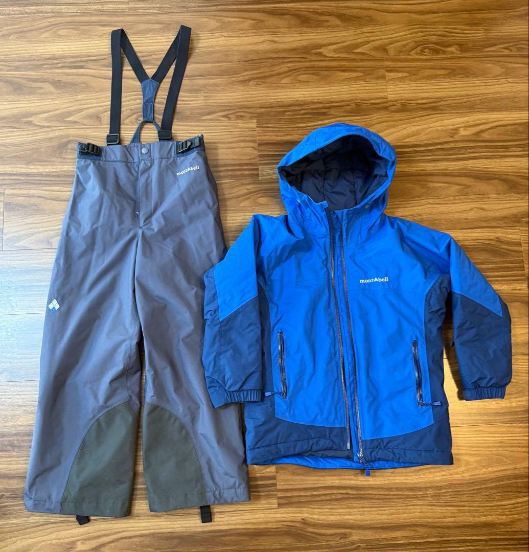 モンベル mont-bell スノーウエア上下セット Kid's 130cm