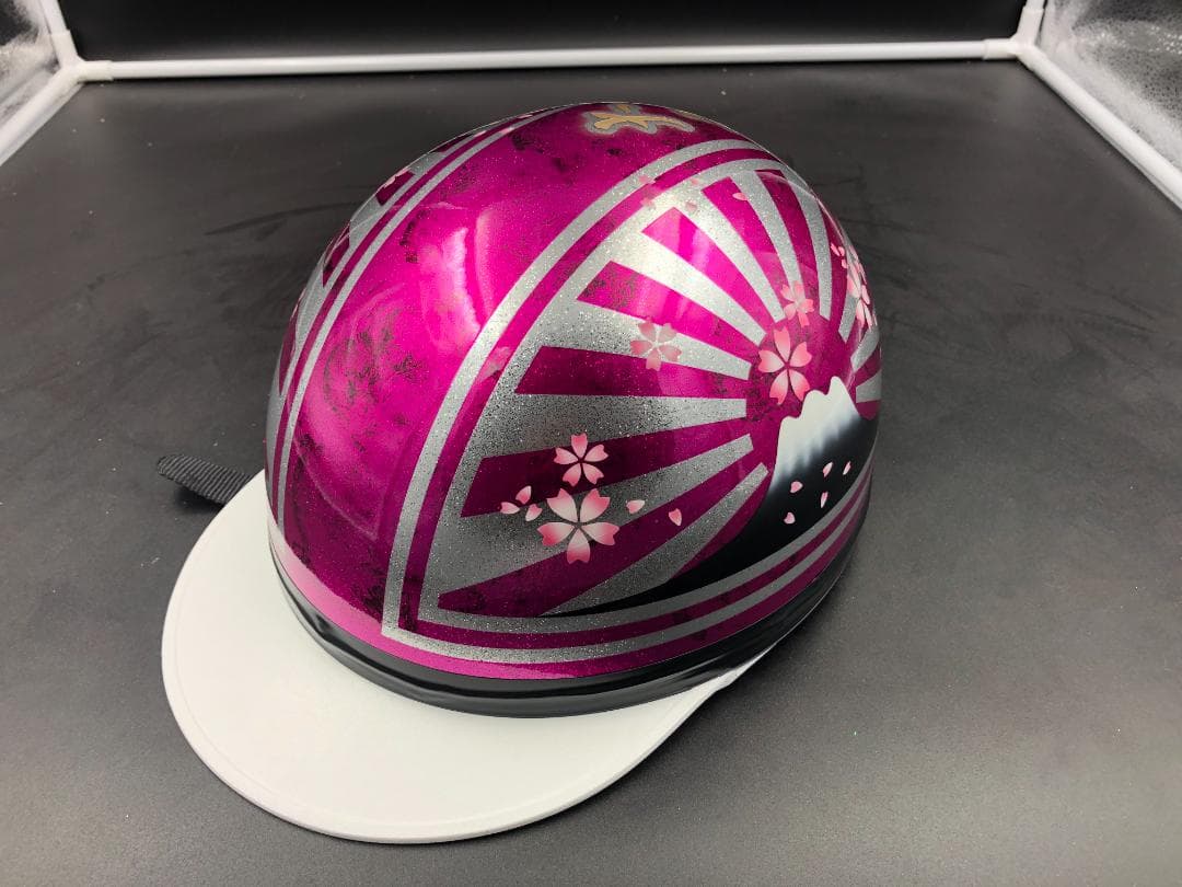 コルク半　カスタム　富士日章　マジック　ピンクラップ　ラメ　桜　高級クリヤ