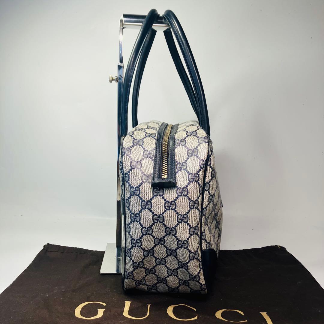 GUCCI オールドグッチGG スプリーム PVCレザーハンドバッグ ボストン