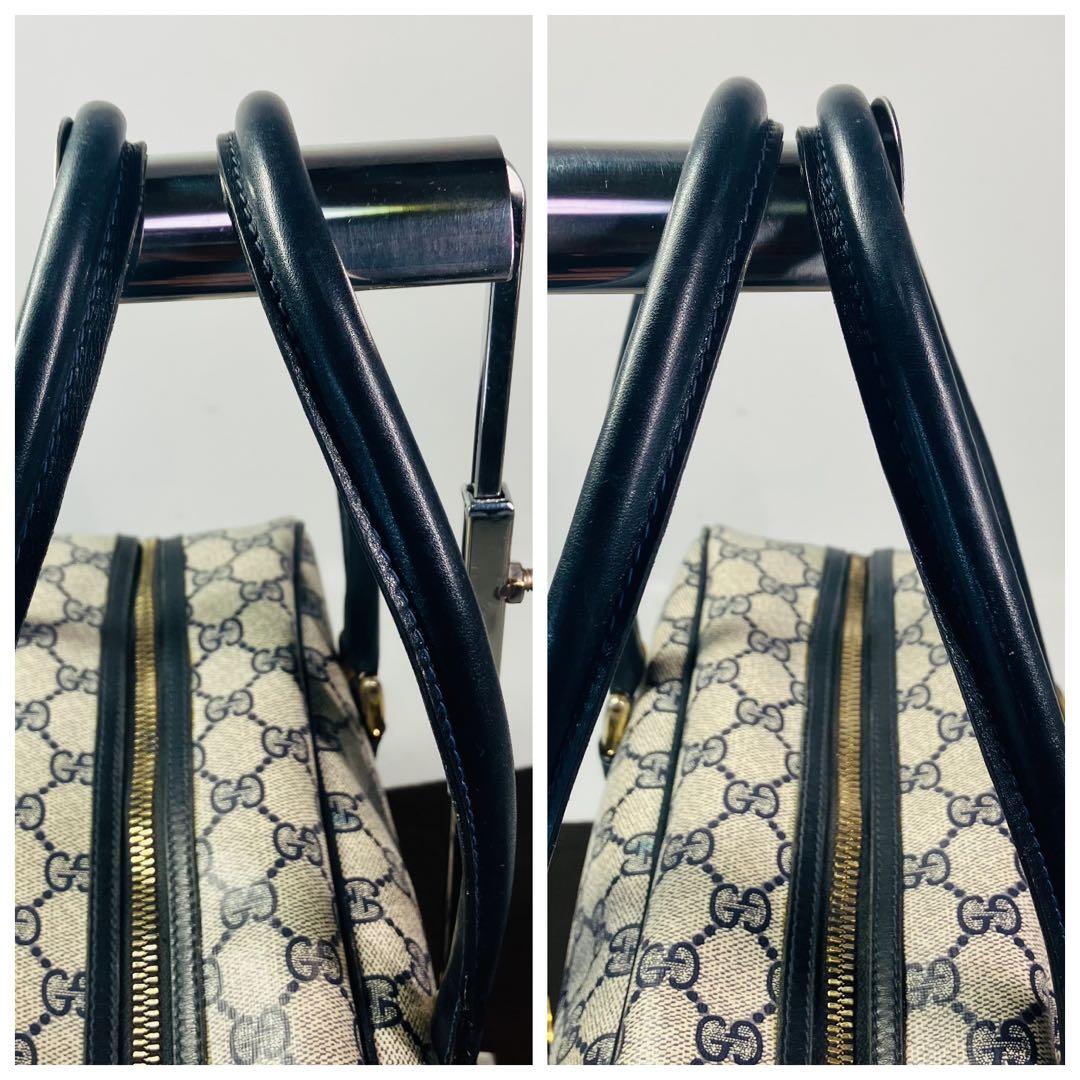 GUCCI オールドグッチGG スプリーム PVCレザーハンドバッグ ボストン