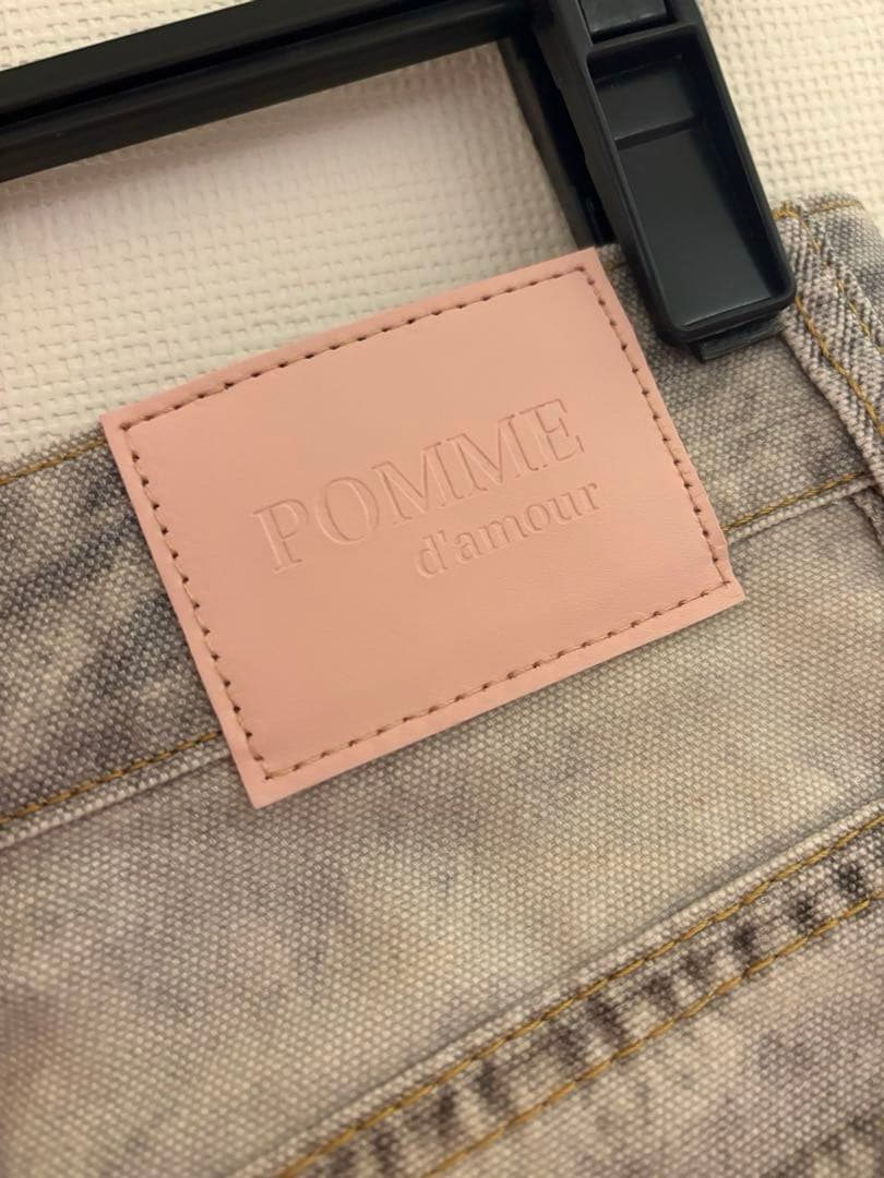 pomme d'amour トイプリントデニムtoy print denim