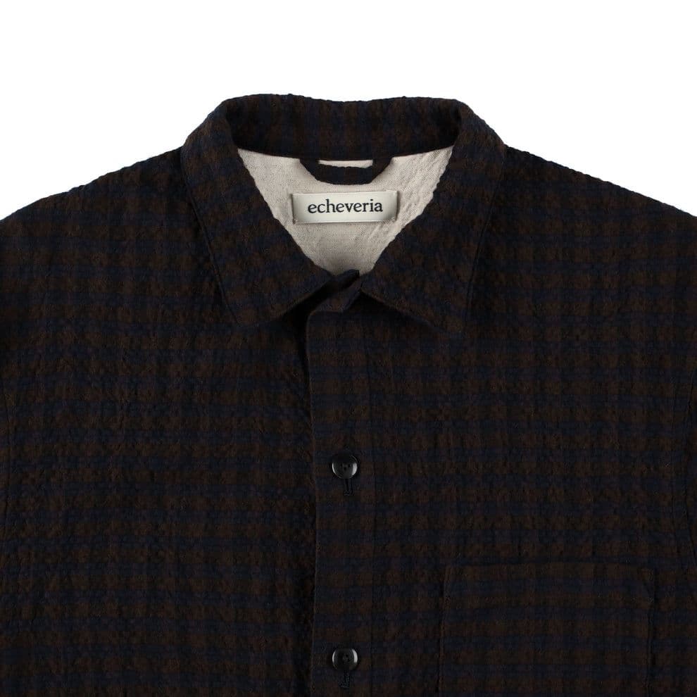 トップス echeveria Cotton Wool Check Shirt 2