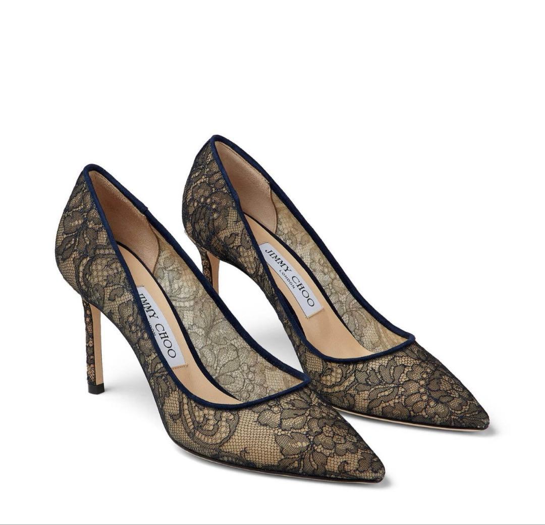 JIMMY CHOO ROMYレースパンプス　36 1/2