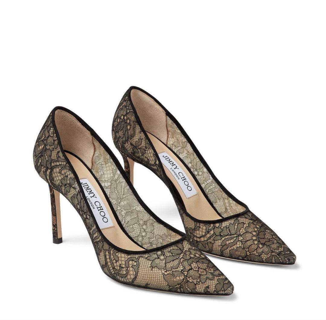 JIMMY CHOO ROMYレースパンプス　36 1/2