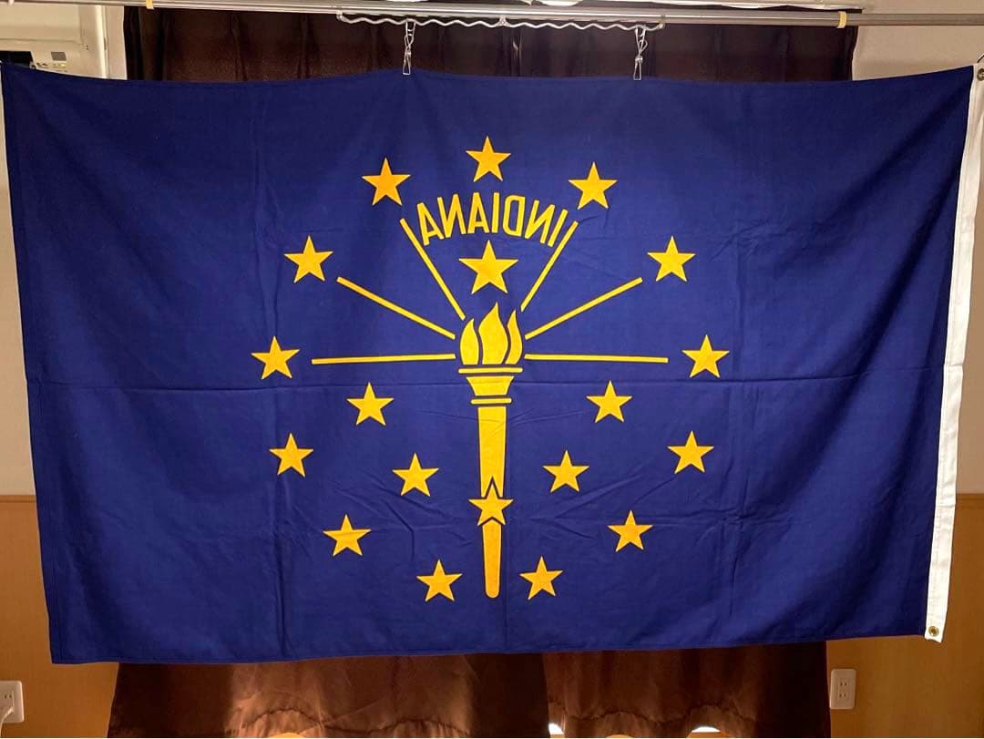 Vintage ヴィンテージ フラッグ インディアナ州旗 ANNIN FLAG