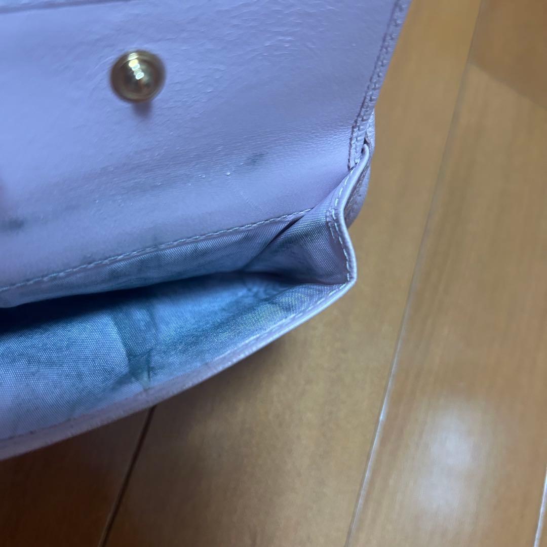 miumiu マテラッセ 二つ折り財布 コンパクト ピンクベージュ