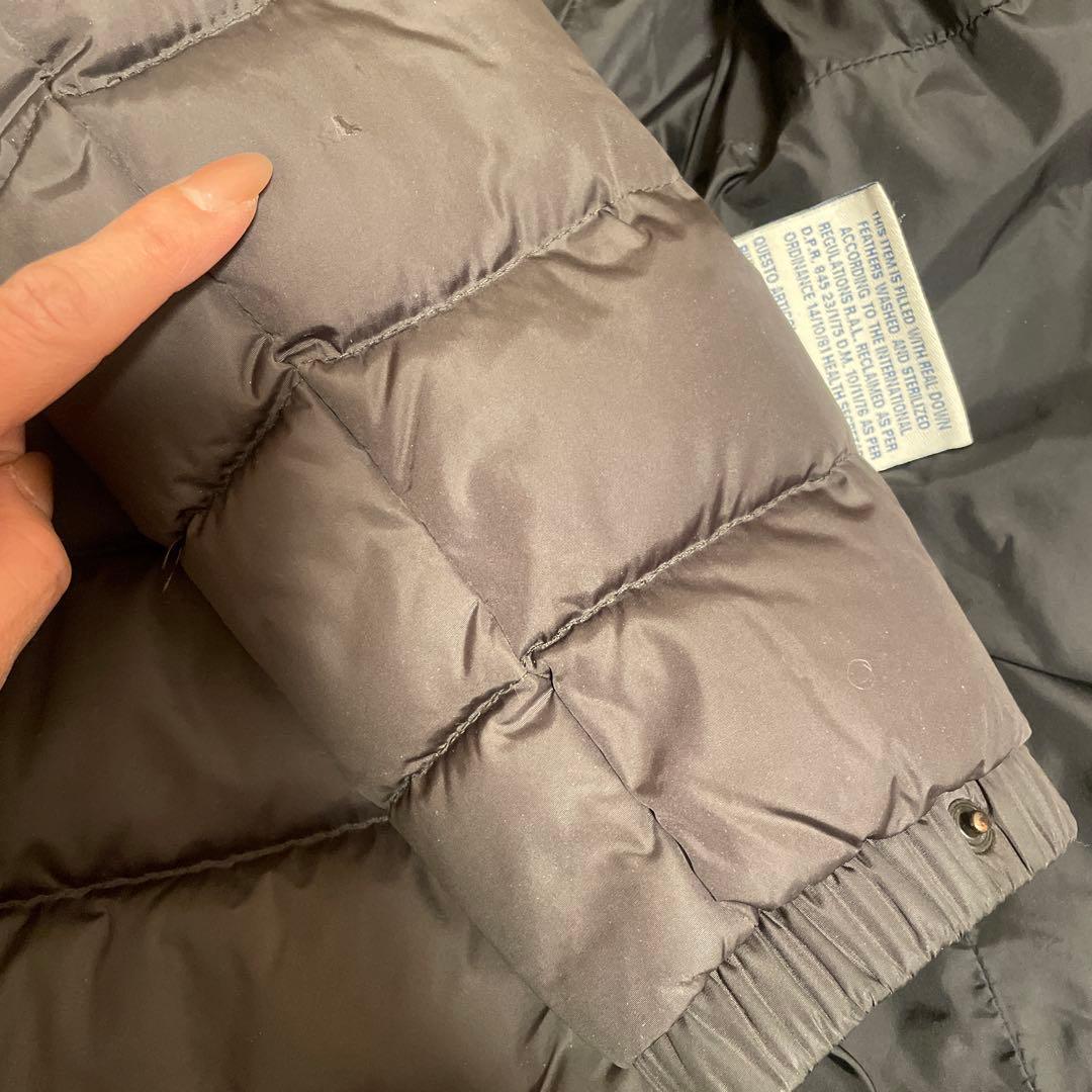 MONCLER フード付きダウンジャケット グレー
