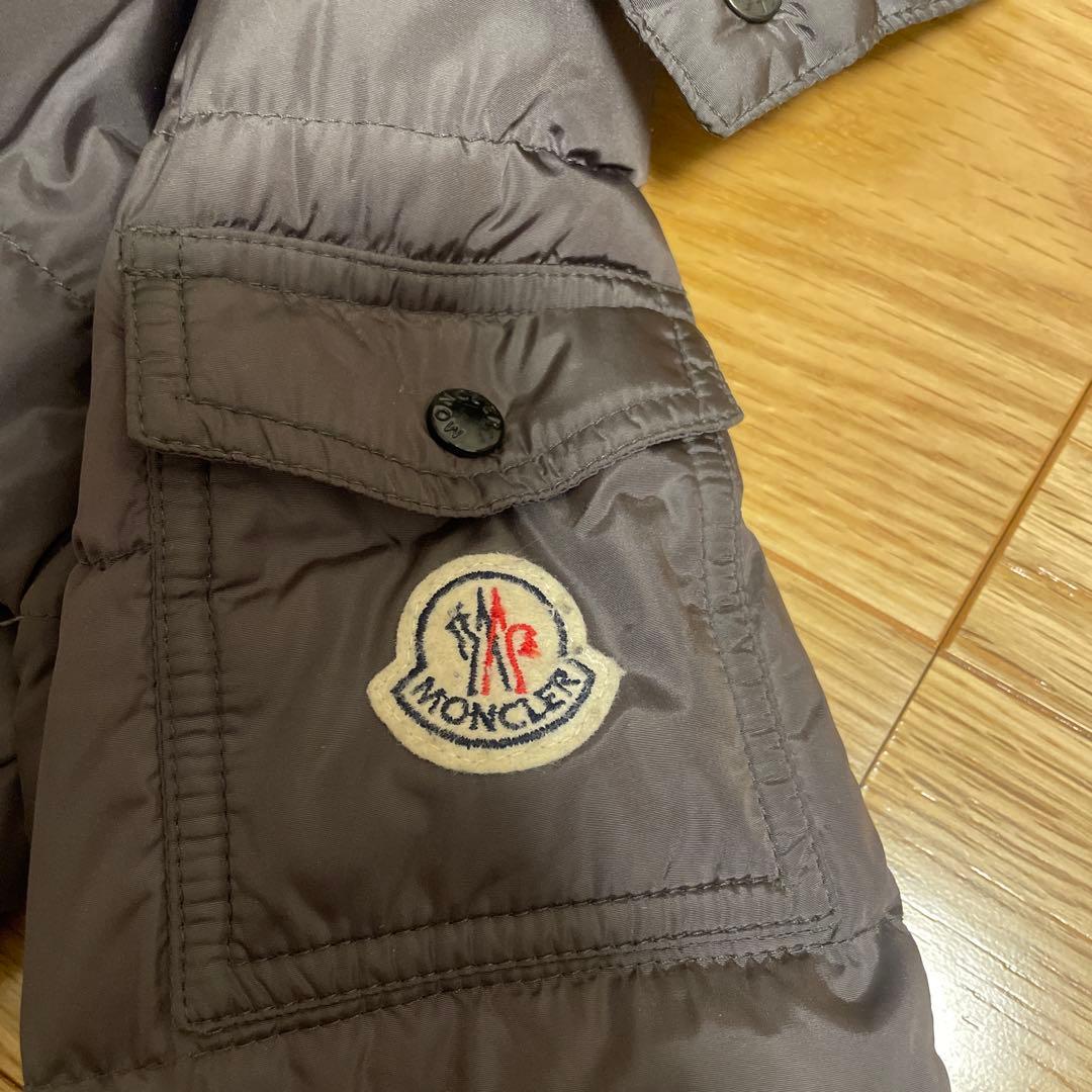 MONCLER フード付きダウンジャケット グレー