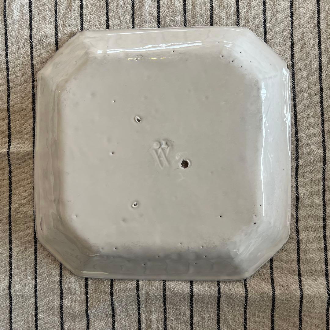 アスティエ　Astier de Villatte 白い八角形陶器皿　プレート