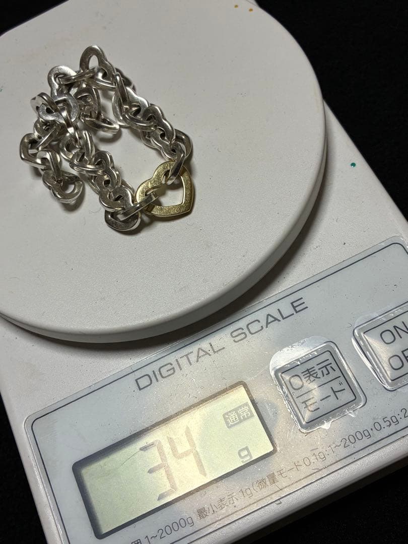 Tiffany ハートリンクコンビ925/750ブレスレット