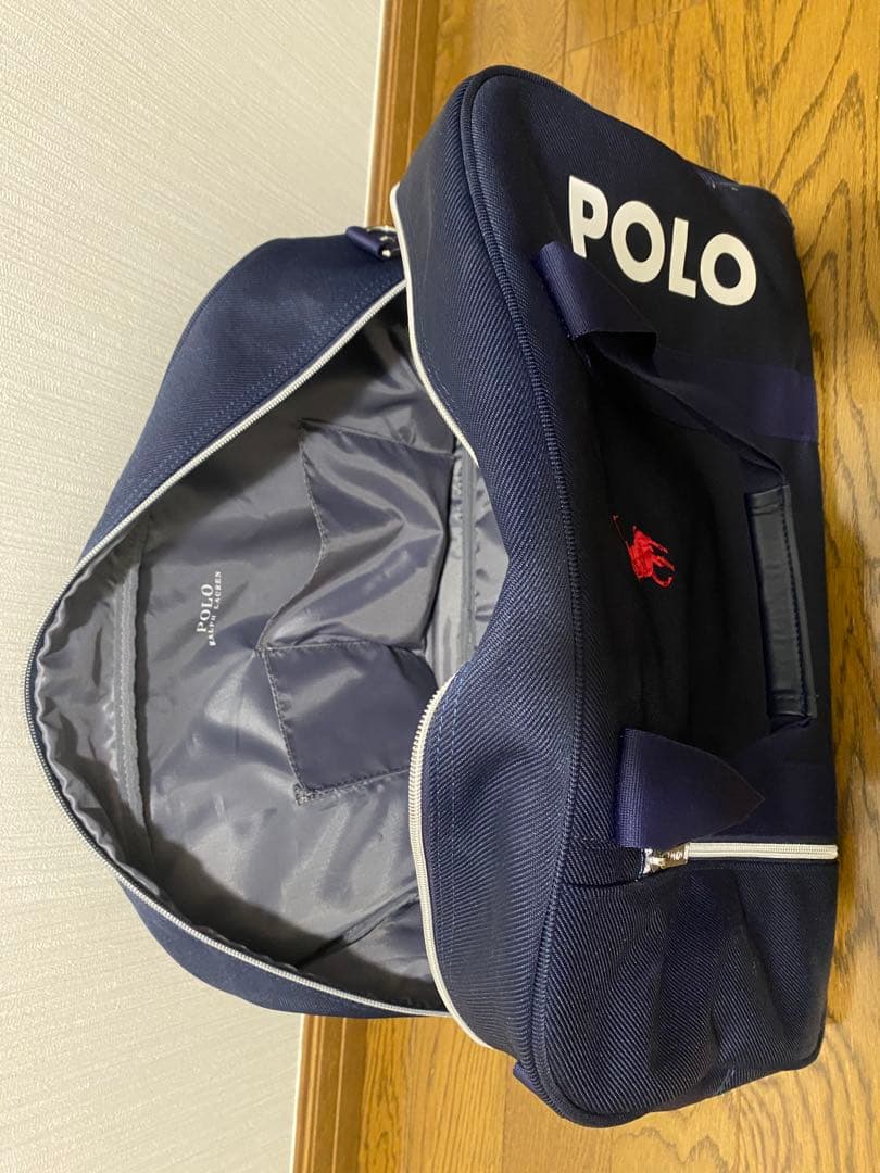 Polo ネイビー ボストンバッグ