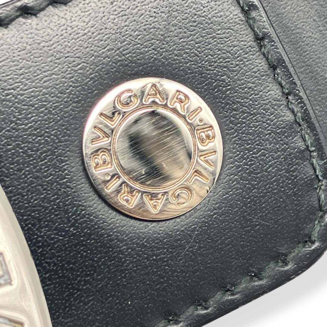 BVLGARI ブルガリ アショーマ ベルト シルバー ブラック イタリア製