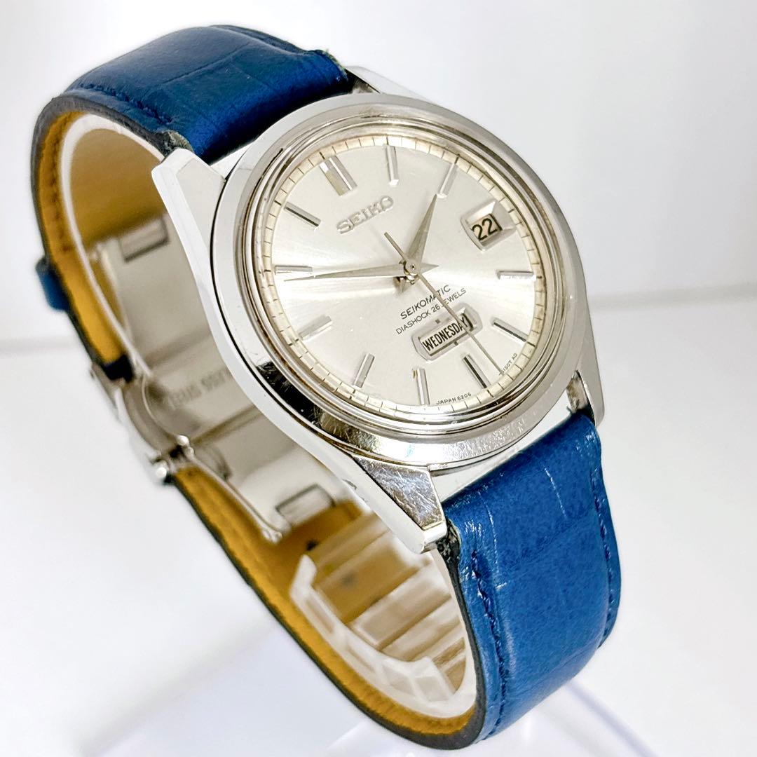 稼働品 SEIKO セイコーマチック メンズ腕時計 ダイアショック 自動巻き.