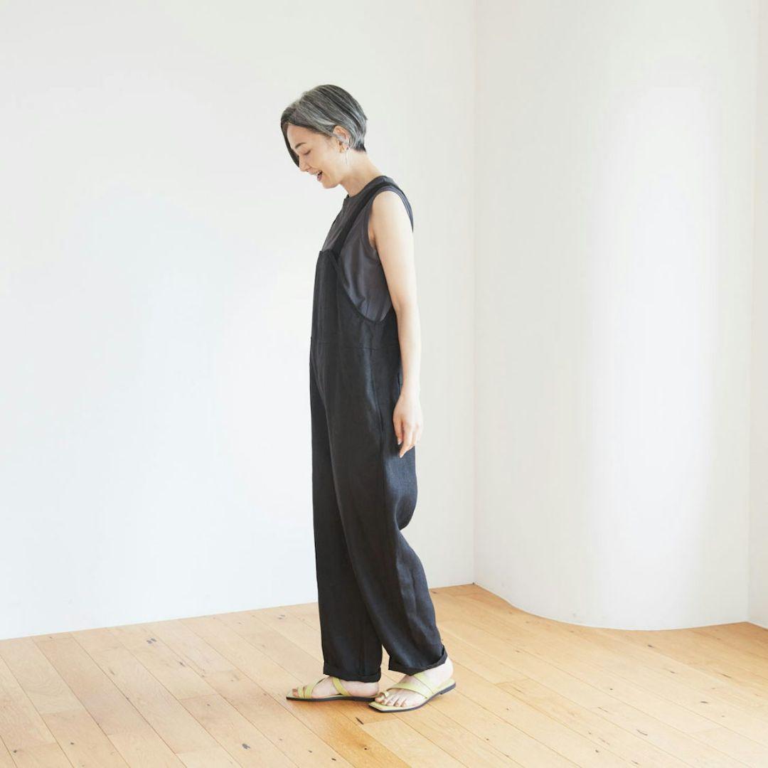 北欧暮らしの道具店　fog linen work　リネンサロペット　サイズ2