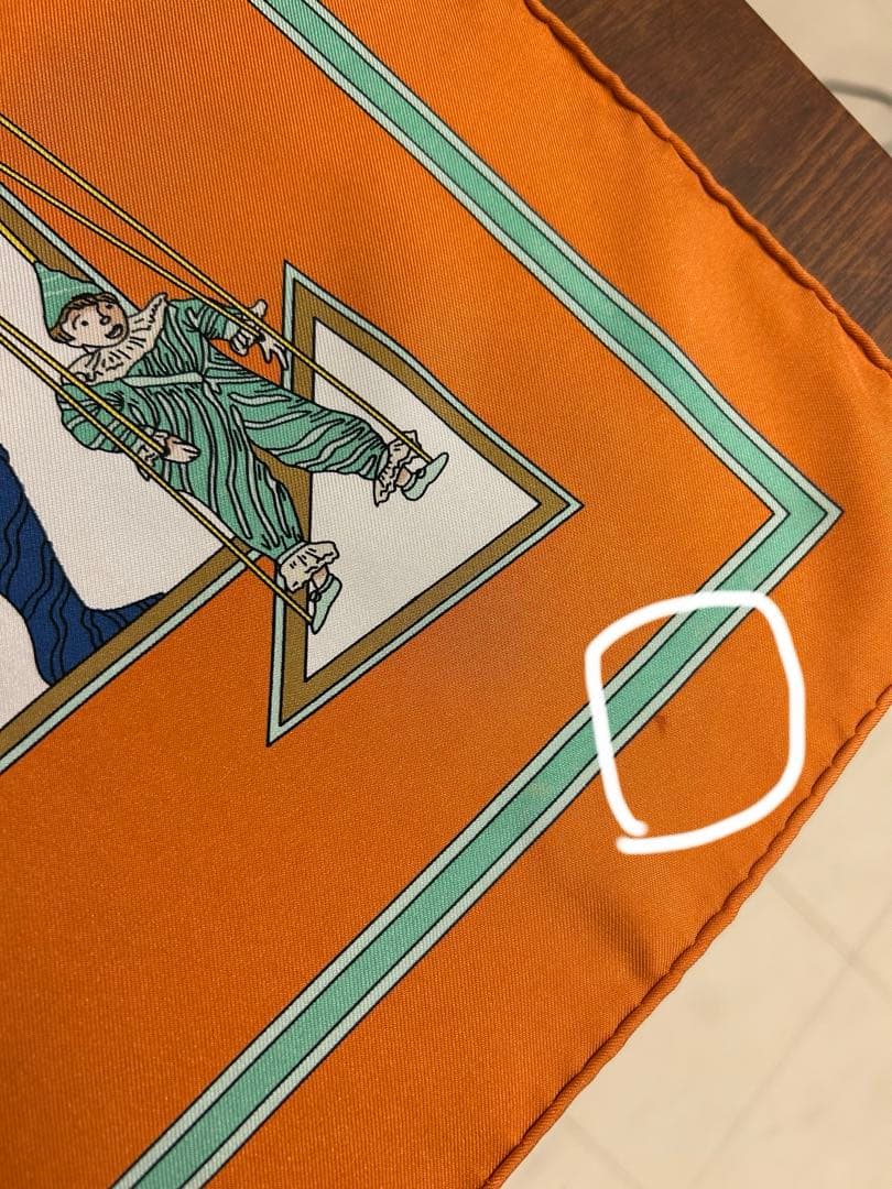 エルメス　スカーフ　カレ90 マリオネットの時間