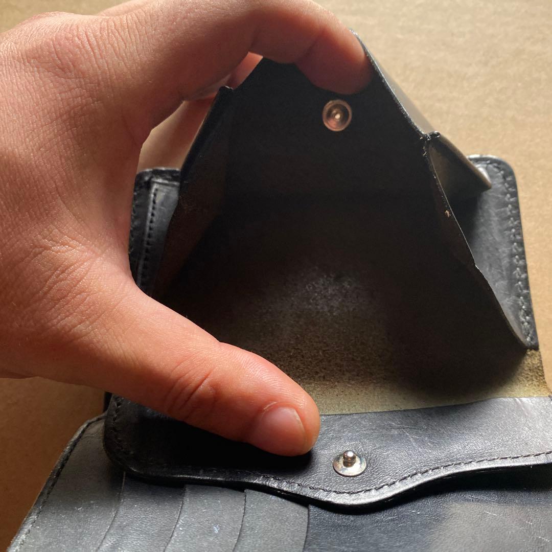 FUNNY 二つ折り財布 黒 elephant革