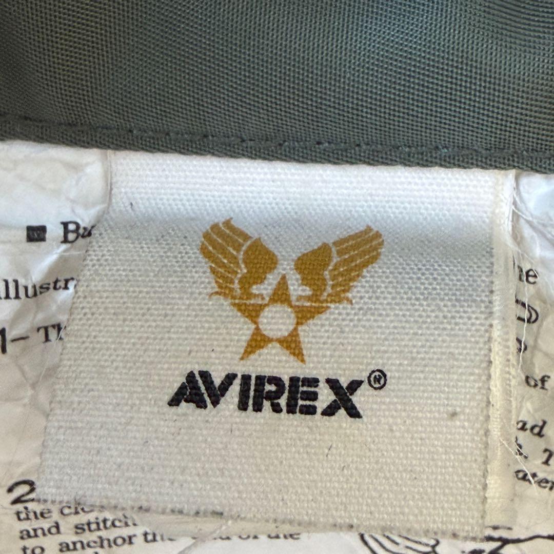 AVIREX N-2B フライトジャケット XL カーキ リアルファー 短丈