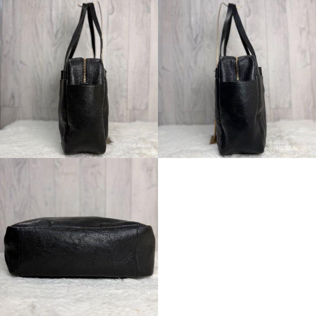 美品♡A4可♡大容量♡GANZO ガンゾ エンボスロゴ レザー トートバッグ