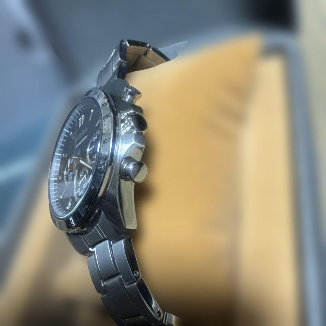 SEIKO　sbtr013 クロノグラフ 腕時計 ブラック