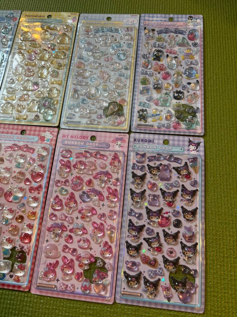 24時間以内発送/正規品/ボンボンドロップシール/サンリオ第2弾8種セット
