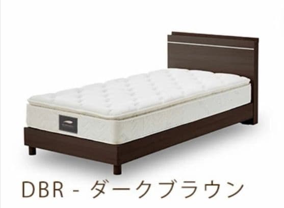 関家具 VESTA【送料込】ダブル ベッド フレーム コンセント付 ブラウン