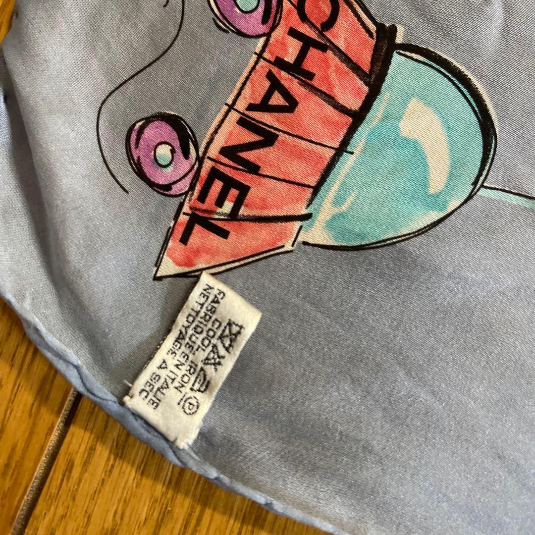 CHANEL 星座と惑星デザイン スカーフ