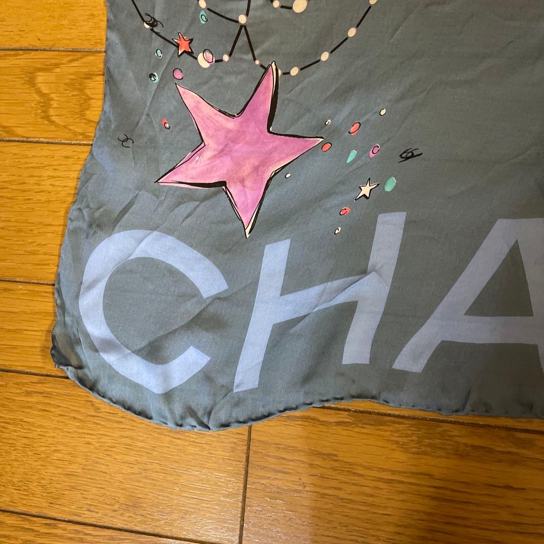 CHANEL 星座と惑星デザイン スカーフ