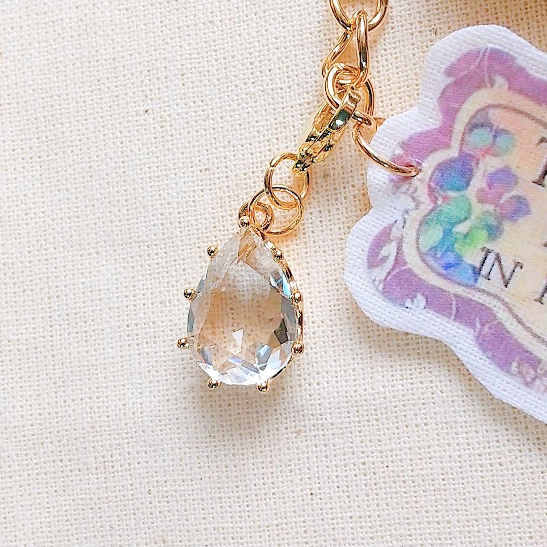 SOLD◆ハンドメイド 手染め引き揃え糸 バッグチャーム ブルーベリーパフェ