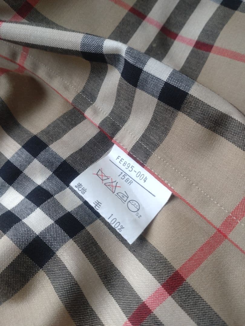 ✨美品【Burberrys】ノヴァチェック/半袖シャツ/15BR/大きめ/2XL