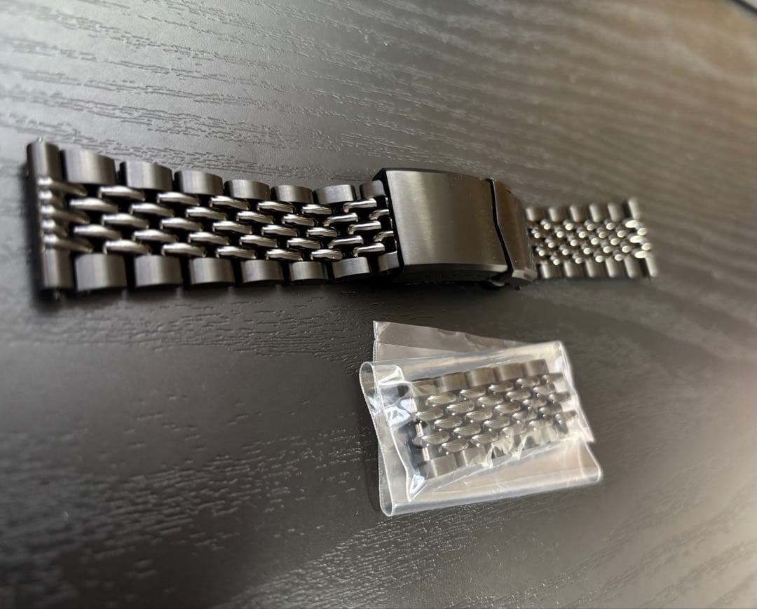 タイコノート20mm MIL-TAT Goma BOR DLCステンレスベルト